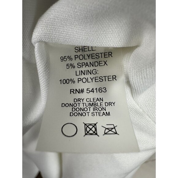 Tommy Hilfiger White Floral Short Sleeve Sheath Dress size 2 (can fit like a 6) - Picture 11 of 11